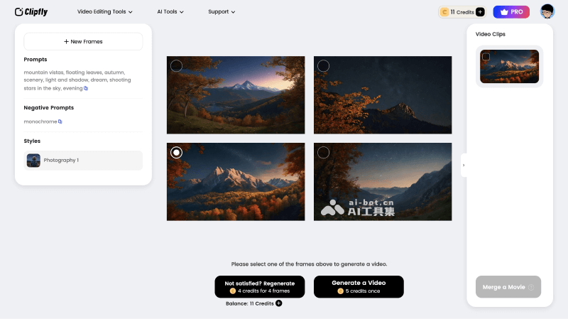 Clipfly AI视频生成器